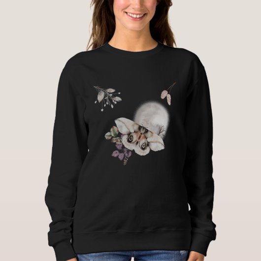 Moonlit Moth Graphic Sweatshirt (Vorderseite)