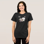 Moonlit Moth Graphic Tri-Blend Shirt (Vorderseite voll)
