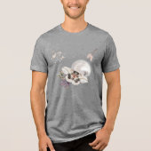 Moonlit Moth Graphic Tri-Blend Shirt (Vorderseite)