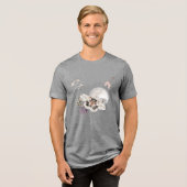 Moonlit Moth Graphic Tri-Blend Shirt (Vorderseite voll)