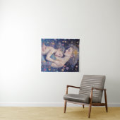 Moonlit Mother’s Embrace Tapestry Wandteppich (Beispiel (Horizontal))