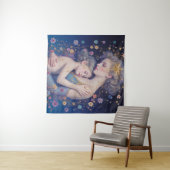 Moonlit Mother’s Embrace Tapestry Wandteppich (Beispiel (Horizontal))