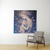 Moonlit Mother’s Embrace Tapestry Wandteppich (Beispiel)