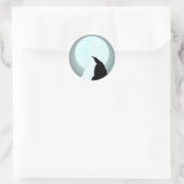 Moonlit Mountain Runder Aufkleber (Tasche)
