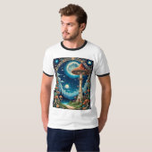 Moonlit Mushroom Forest Fantasy T - Shirt (Vorne ganz)