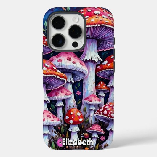 Moonlit Mushroom-Patch Case-Mate iPhone Hülle (Rückseite)