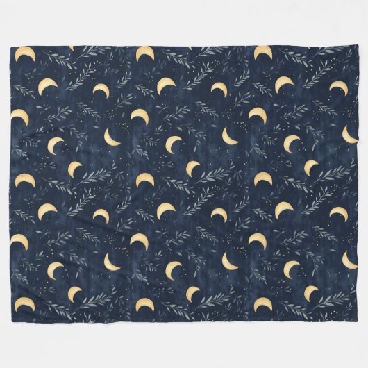 Moonlit Night Fleece Blanket (Vorderseite (Horizontal))