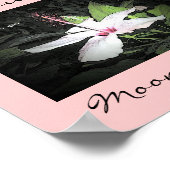 Moonlit Night Haiku Art Print Poster (Ecke)