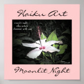 Moonlit Night Haiku Art Print Poster (Vorne)