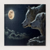 Moonlit Night Wolf Puzzle (Vertikal)