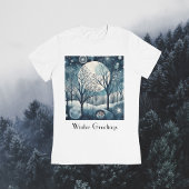 Moonlit Nodic Forest, anpassbar T-Shirt