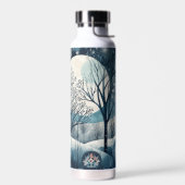 Moonlit Nordic Forest Trinkflasche (Links)