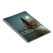 Moonlit Ocean Dream Starry Night Art Notebook Notizblock (Rechte Seite)