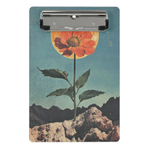 Moonlit Orange Bloom - Vintag Boho Charm (2) Mini Klemmbrett