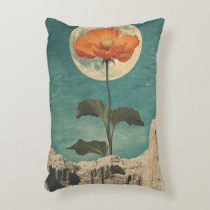 Moonlit Orange Bloom - Vintag Boho Charm Dekokissen