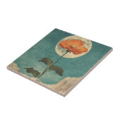 Moonlit Orange Bloom - Vintag Boho Charm Fliese (Seite)