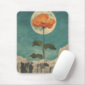 Moonlit Orange Bloom - Vintag Boho Charm Mousepad (Mit Mouse)