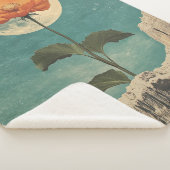 Moonlit Orange Bloom - Vintag Boho Charm Sherpadecke (3/4)