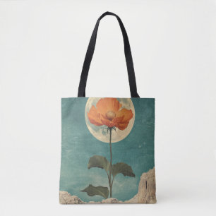 Moonlit Orange Bloom - Vintag Boho Charm Tasche