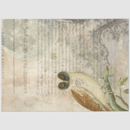 Moonlit Owl Decoupage Tissue Paper Seidenpapier