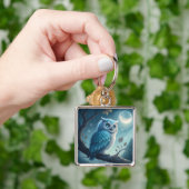 Moonlit Owl Schlüsselanhänger (Hand)