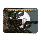 Moonlit Owl, Whispers of Japan Magnet (Horizontal)