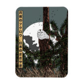 Moonlit Owl, Whispers of Japan Magnet (Vertikal)