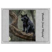 "Moonlit Panther" Schneidebrett (Vorderseite)
