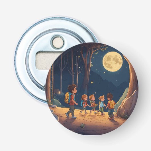 Moonlit Playtime Button Flaschenöffner (Vorderseite)