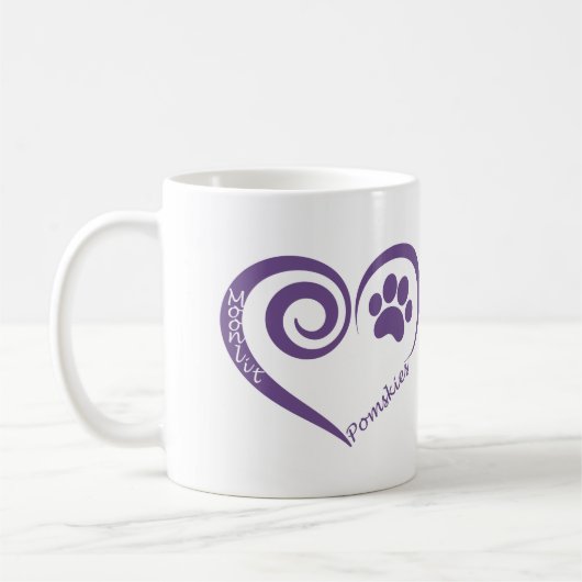 Moonlit Pomsky Tasse (Links)