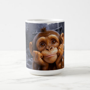 Moonlit Porcelain Chimp Kaffeetasse