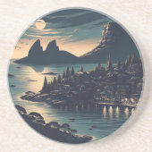 Moonlit Port Getränkeuntersetzer (Vorne)