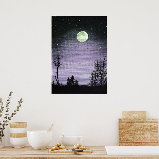 Moonlit Poster (Küche)