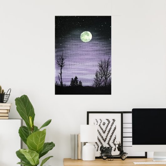 Moonlit Poster (Heimbüro)
