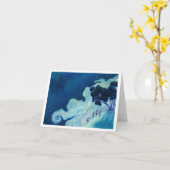 Moonlit Rabbits Karte (Gelbe Blume)