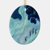 Moonlit Rabbits Keramik Ornament (Rechts)