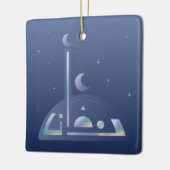 Moonlit Ramadan Keramikornament (Links)
