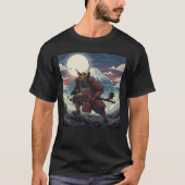 Moonlit Red Samurai T-Shirt (Vorderseite)