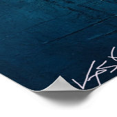 Moonlit Reflections - Bare Trees Poster (Ecke)