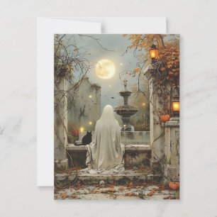 Moonlit Reverie im vergessenen Garten Postkarte