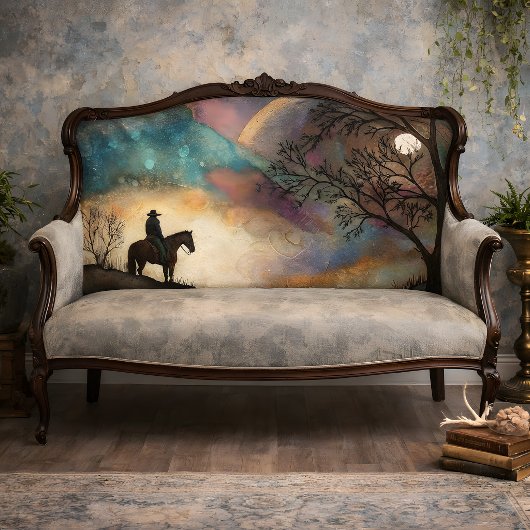 Moonlit Rider Decoupage Seidenpapier