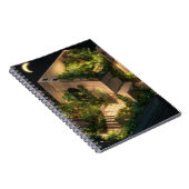 Moonlit Rooftop Garden Retreat Notebook Notizblock (Rechte Seite)