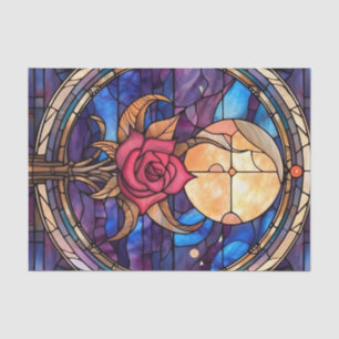 Moonlit-Rose-Dekopapier Seidenpapier