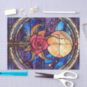 Moonlit-Rose-Dekopapier Seidenpapier (Handwerk)