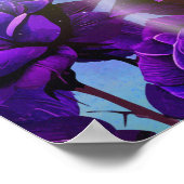 Moonlit Rose Garden Poster (Ecke)