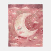 Moonlit Rustic Red Nursery & Kids' Room Fleecedecke (Vorderseite)
