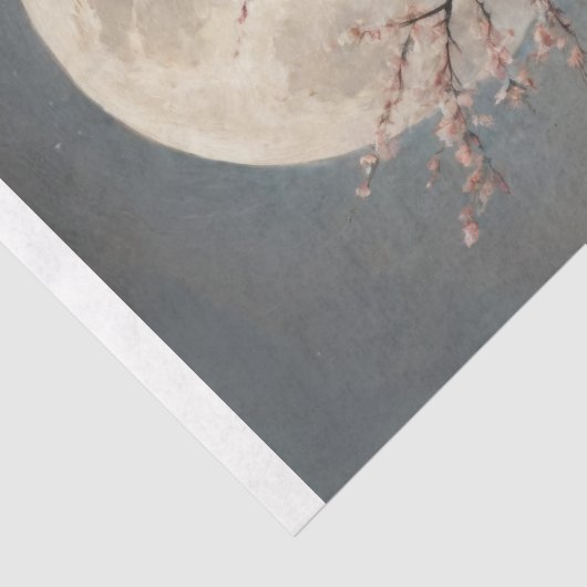 Moonlit Sakura Serenity Decoupage Seidenpapier (Detail)