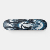 Moonlit Samurai Duel Skateboard (Horizontal)