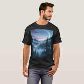 Moonlit Sanctuary: The Ethereal Forest T-Shirt (Vorne ganz)