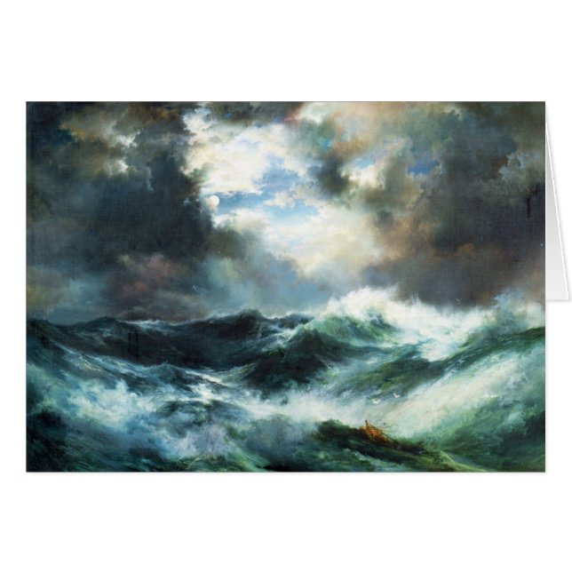 Moonlit Schiffbruch in Meer (Vorderseite (Horizontal))